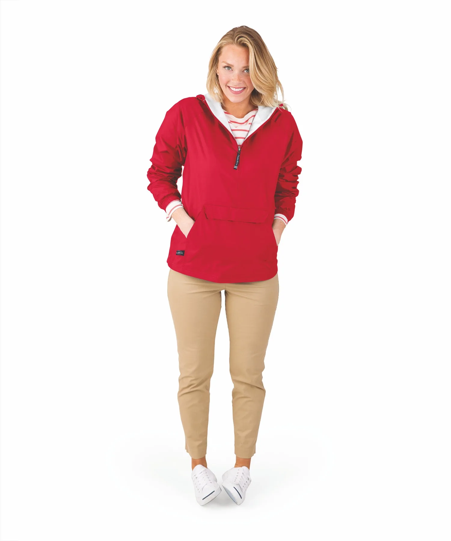 Unisex Classic Solid Pullover Jacket view 6