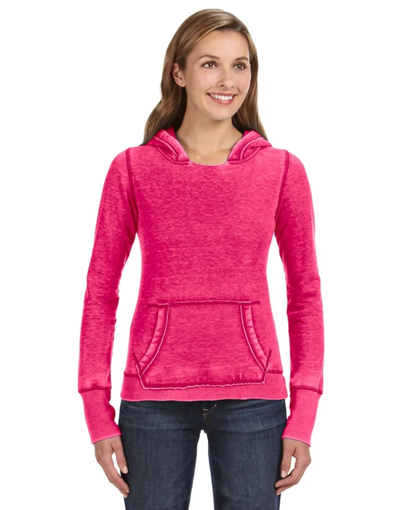 J AMERICA Ladies' Zen Pullover Fleece Hooded Sweatshirt view 6