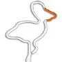 Pelican Multi-Color Inkbend Standard, Bent Pen