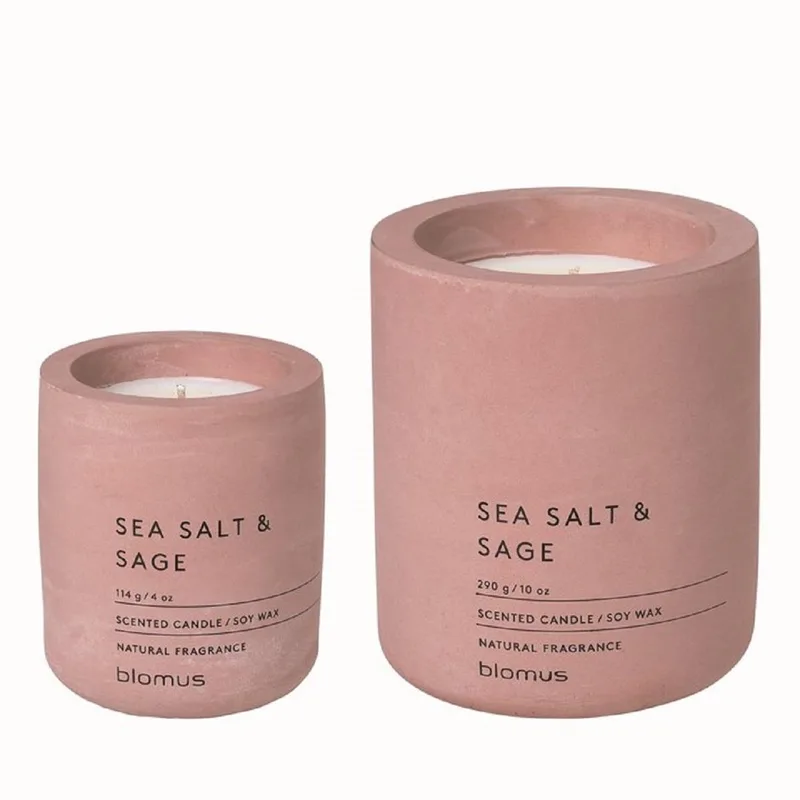 Blomus Fraga Candle Set In Concrete Container