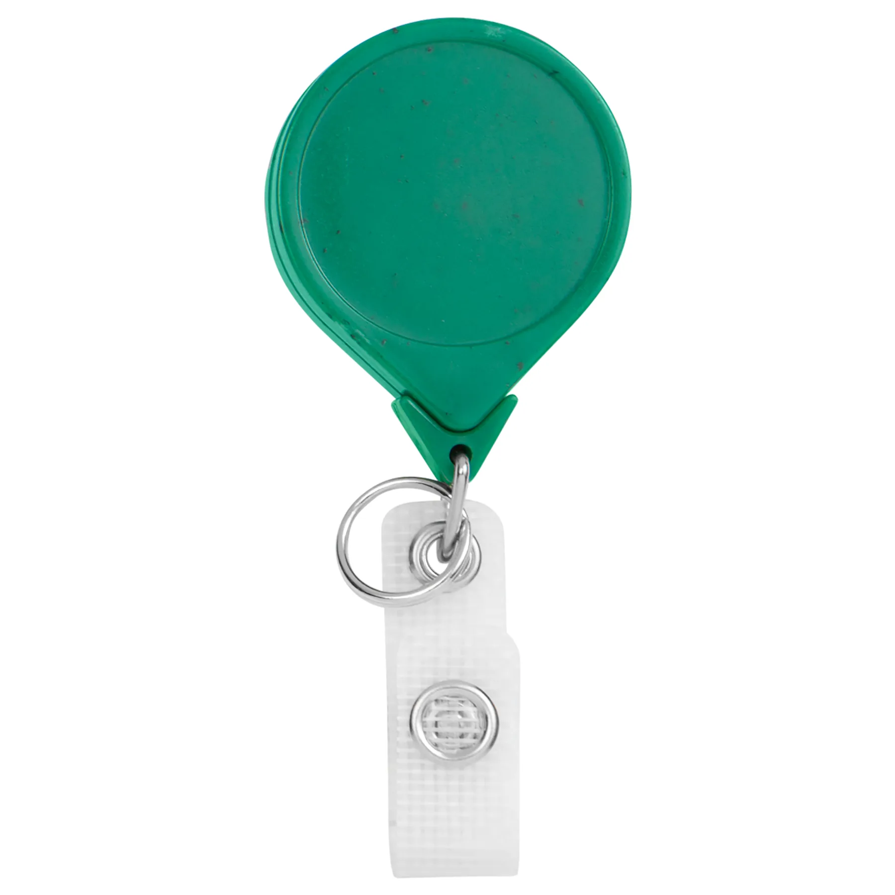 Hemp Jumbo Round Retractable Badge Reel view 2