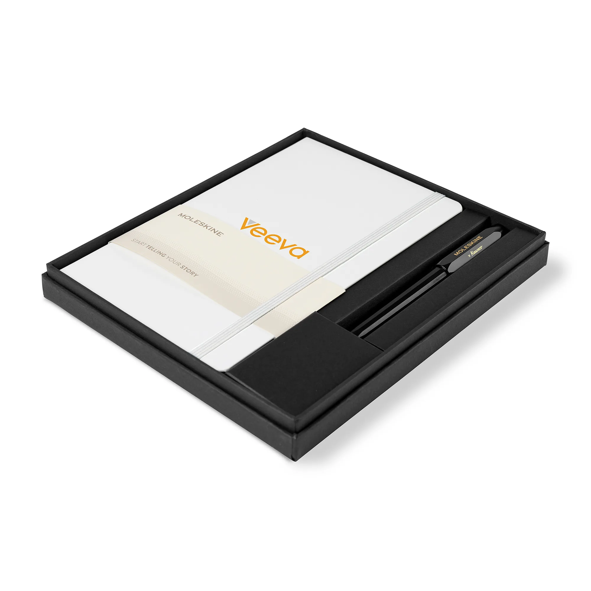 Moleskine® Large Notebook and Kaweco Pen Gift Set - White
