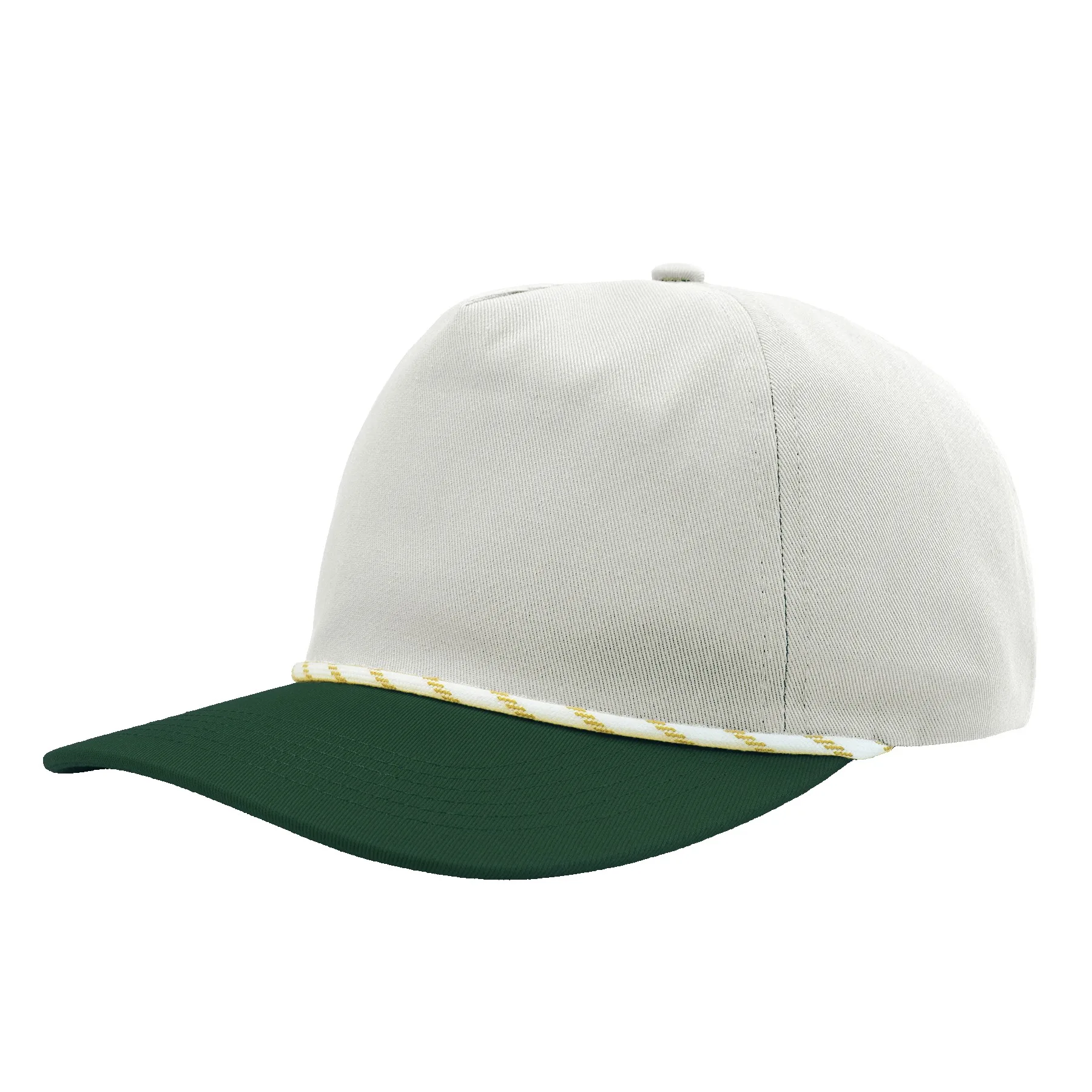5-Panel Mid-Profile Chino Twill Classic Fit Cap view 3