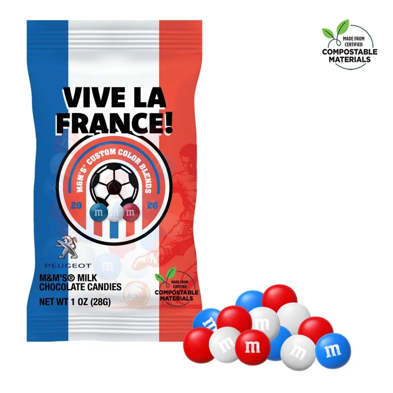 Soccer M&M'S Color Choice, 1oz ECO-Digibag & Full Color view 3