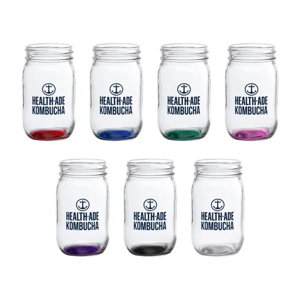 Pickled 16 oz Mason Jars Drinking Glass view 2