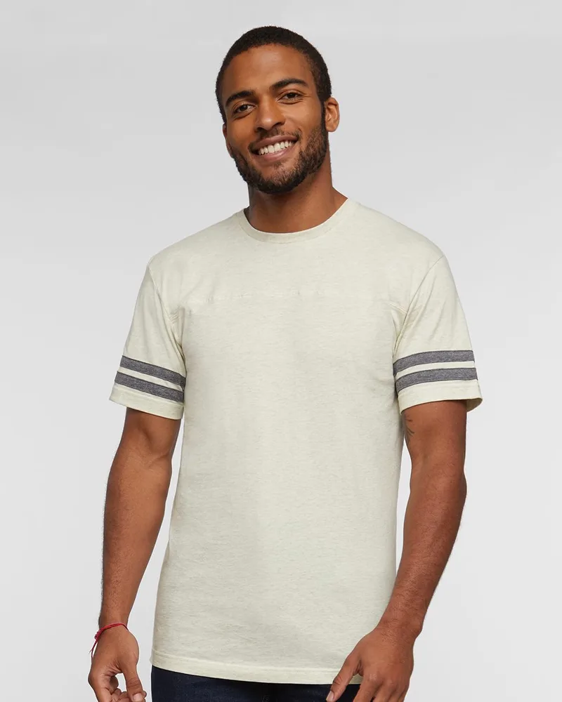 LAT® Men's Football Fine Jersey Tee view 2