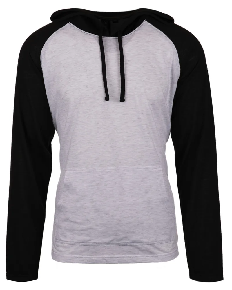 Burnside Adult Raglan Sleeve Striped Jersey Hooded T-Shirt view 7