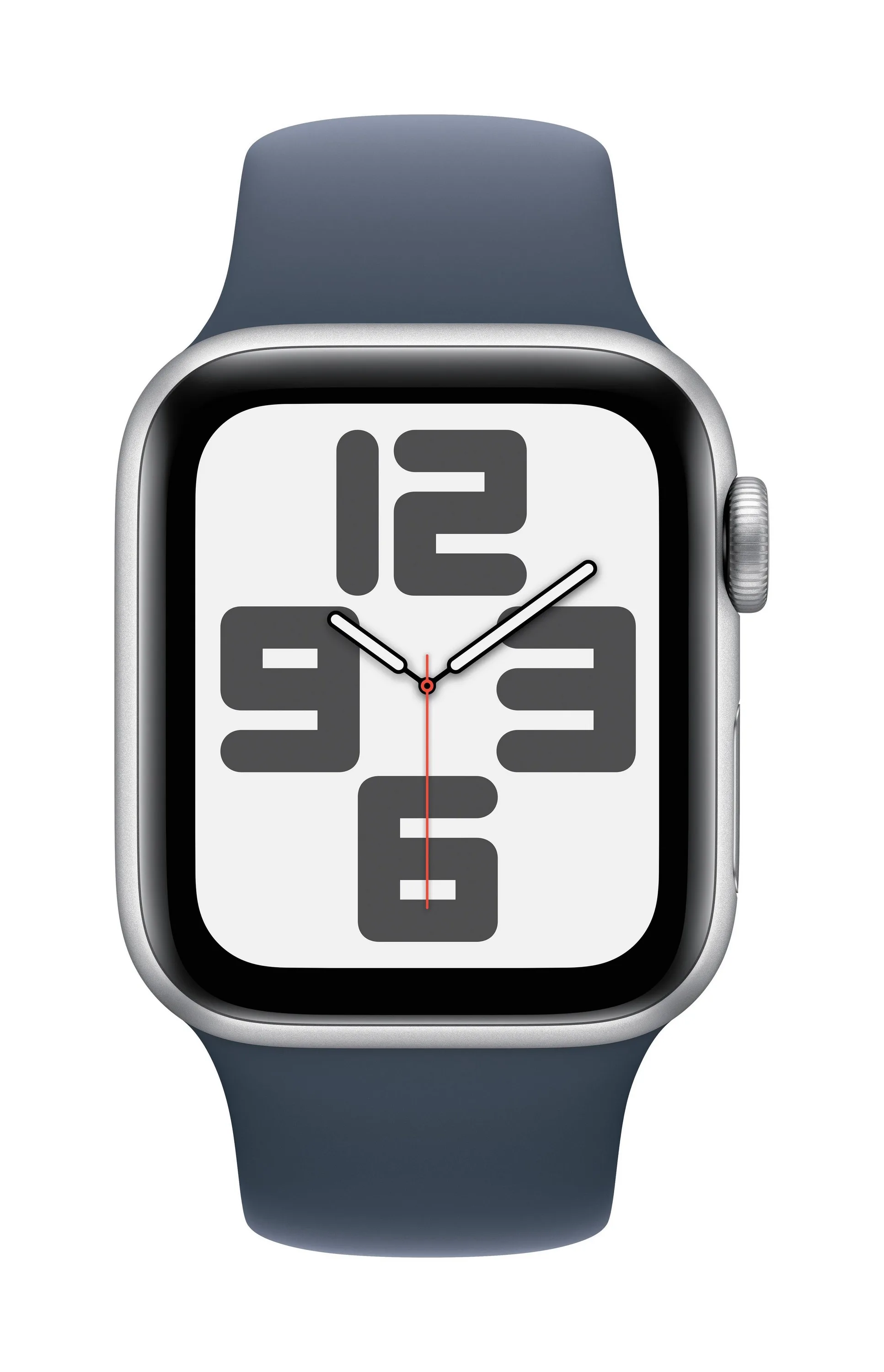 Apple Watch Se Gps + Cell 40Mm Silver Aluminum Case W/ Storm Blue S/M Sport Band