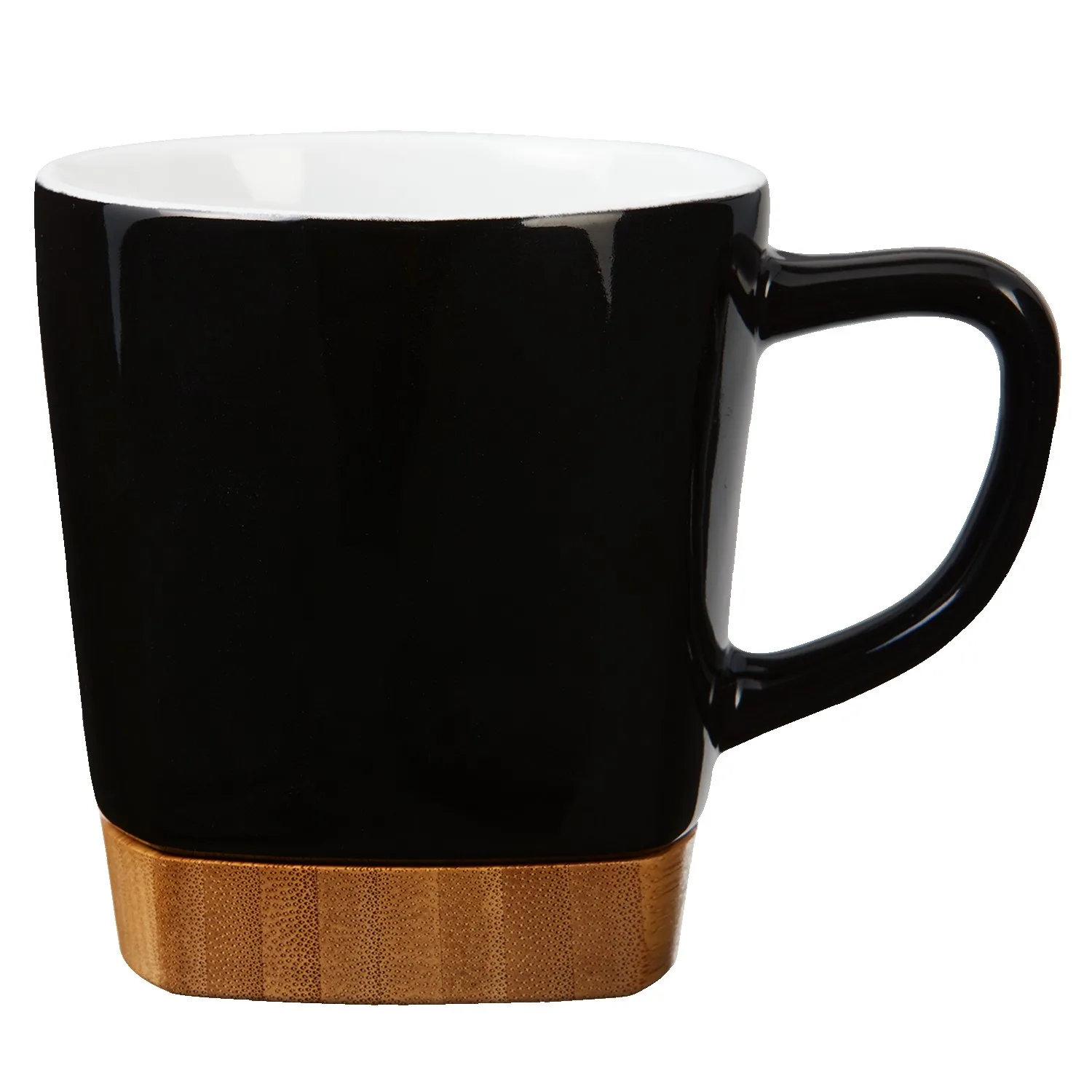 11 Oz. Ceramic Mug with Removable Bamboo Coaster view 2