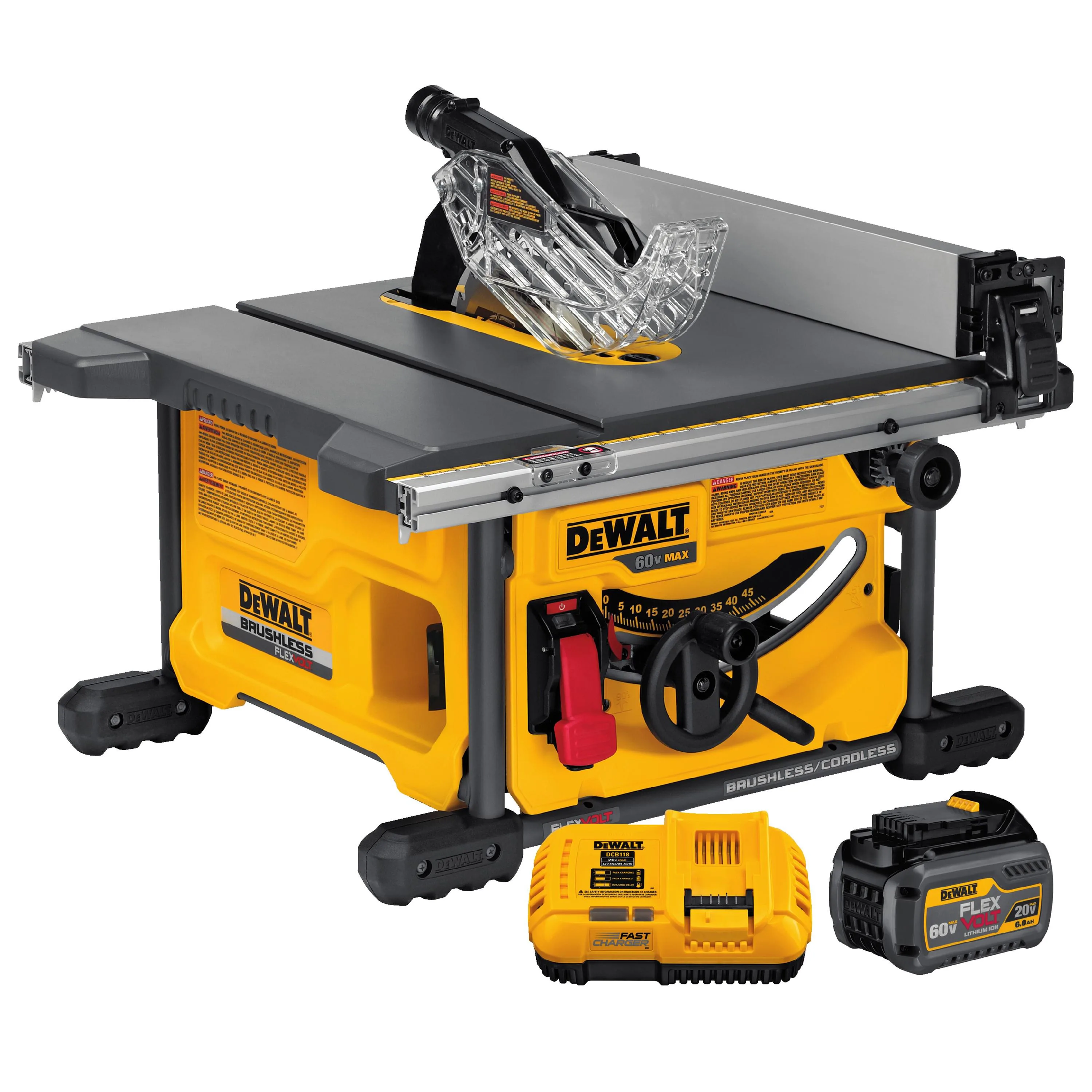 DeWalt Flexvolt 60V Table Saw Kit W/ 1 Battery