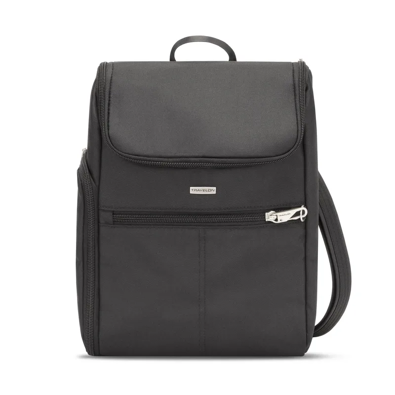 Travelon Anti-Theft Classic Small Convertible Backpack Black