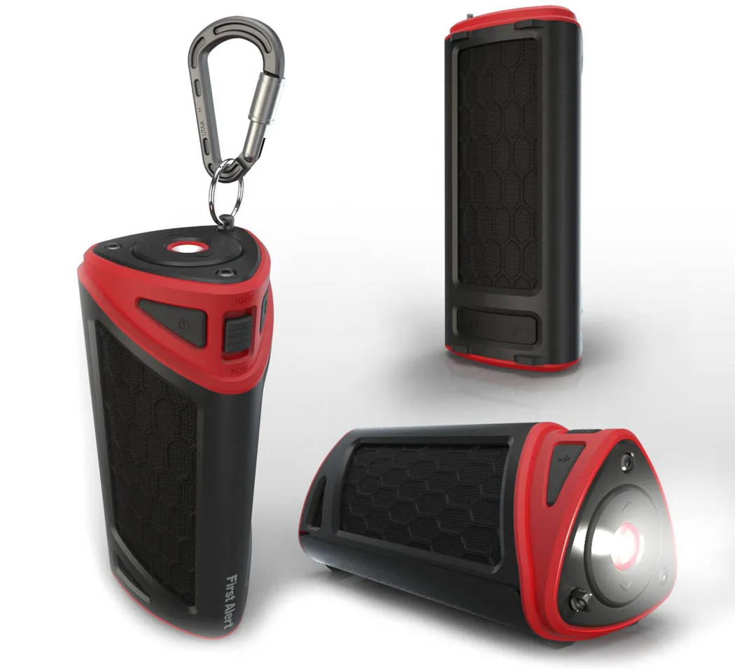First Alert Portable Outdoor Bluetooth Speaker