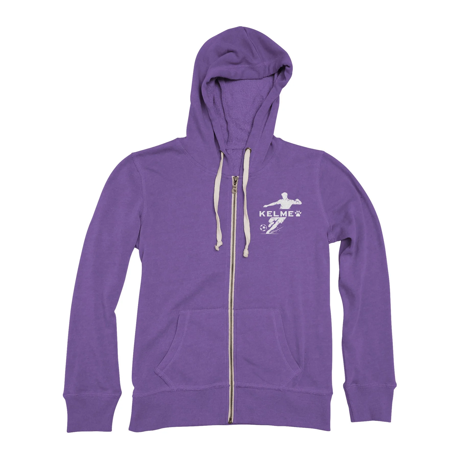 Soccer ACE Ladies' Super Soft Whisper Fleece Full Zip Hoodie view 5