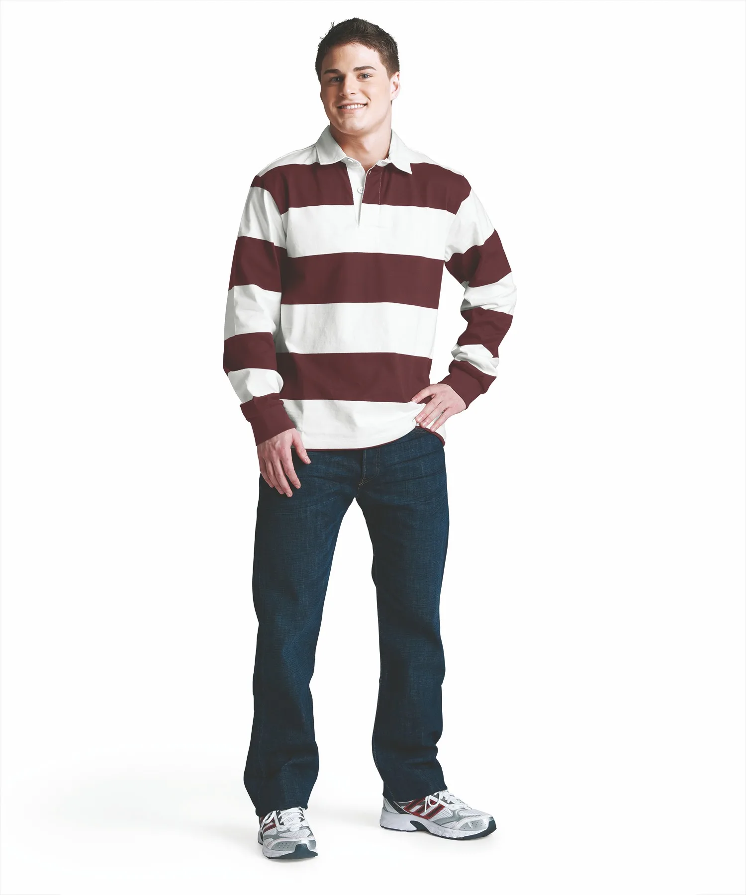 Maroon Red/White Blank Lifestyle