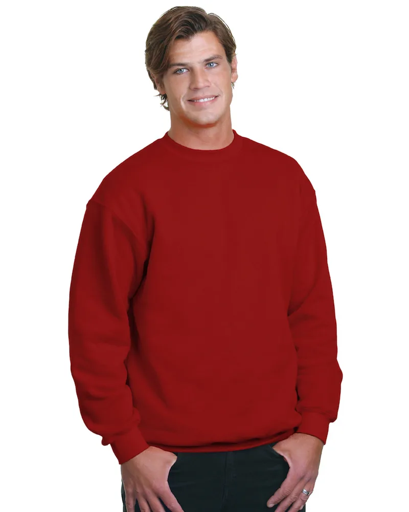 BAYSIDE Adult USA Made Heavyweight Crewneck Sweatshirt view 3