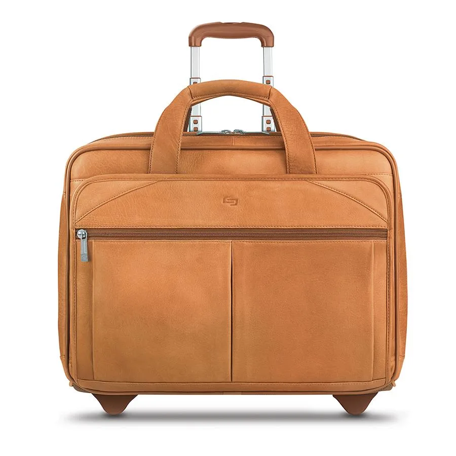 Solo New York Walker Leather Rolling Case