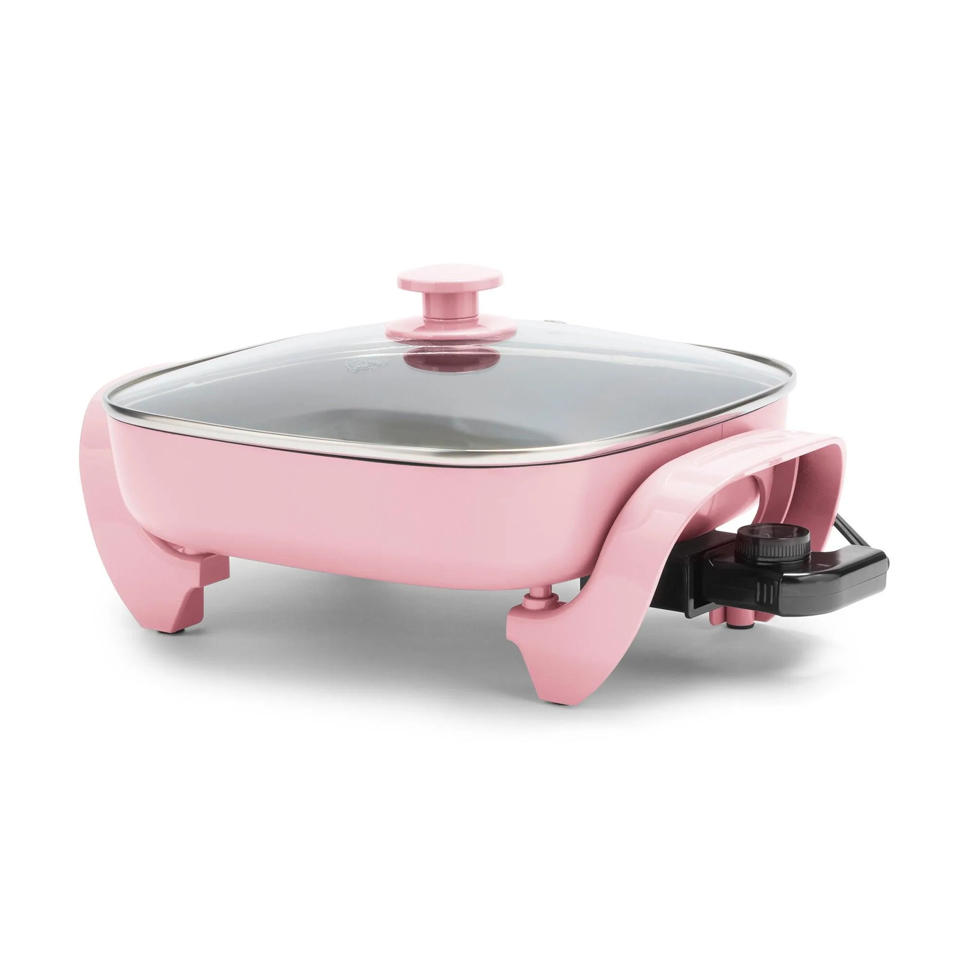 GreenLife Healthy Power 5Qt Nonstick Electirc Square Skillet Pink