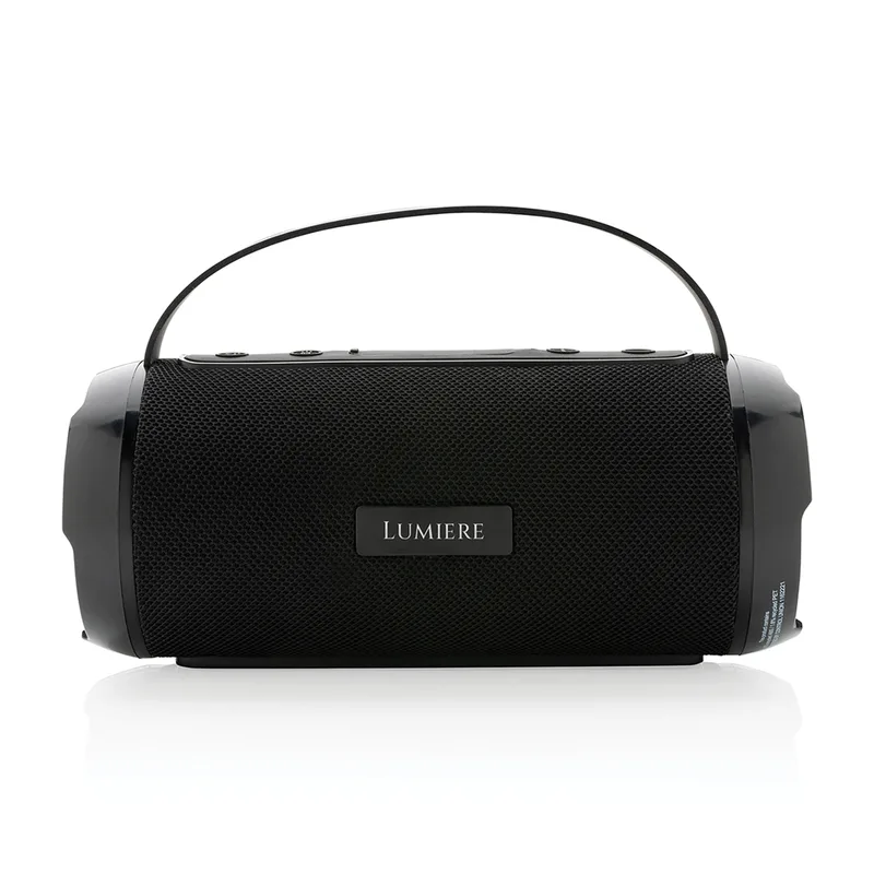 Recycled Plastic Soundboom Waterproof 6W Speaker - Black
