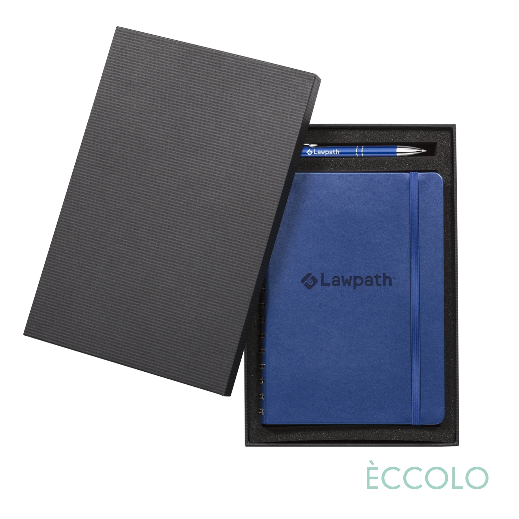 Journal & Clicker Pen Gift Set, Blue PMS 7685c / Blue