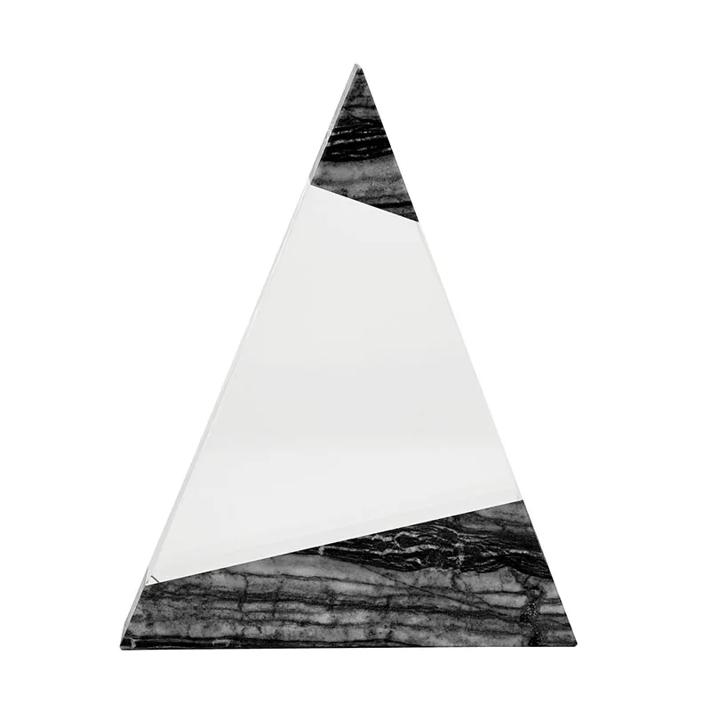 Vega Triangle Crystal with Marble Trim view 2