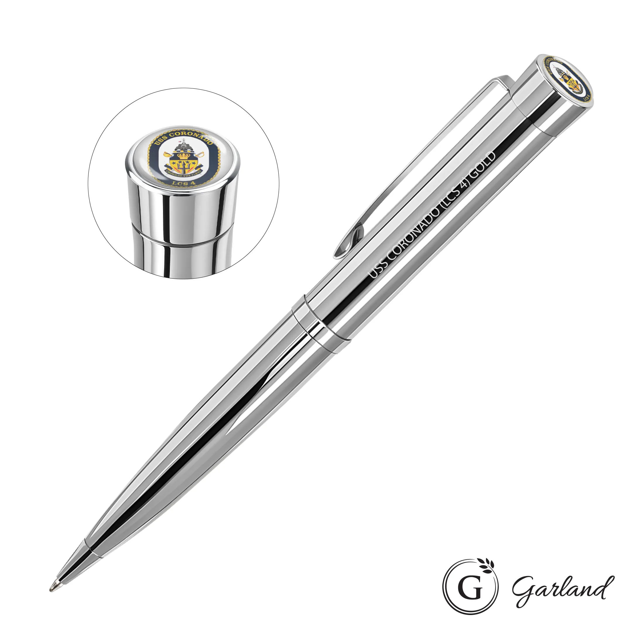 Custom, Ballpoint, Chrome, Chrome / Chrome