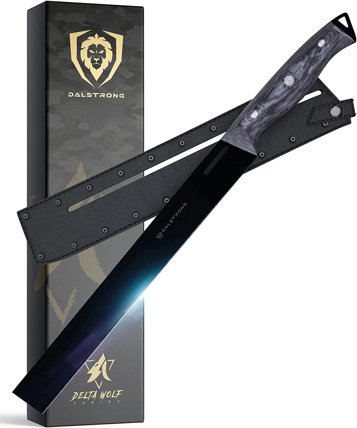 Dalstrong 12" Brisket Carving Knife - Delta Wolf Series-High Carbon Steel-Camo Handle-Leather Sheath