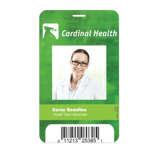 3 5/8" X 5 1/2" Plastic Identification Badge