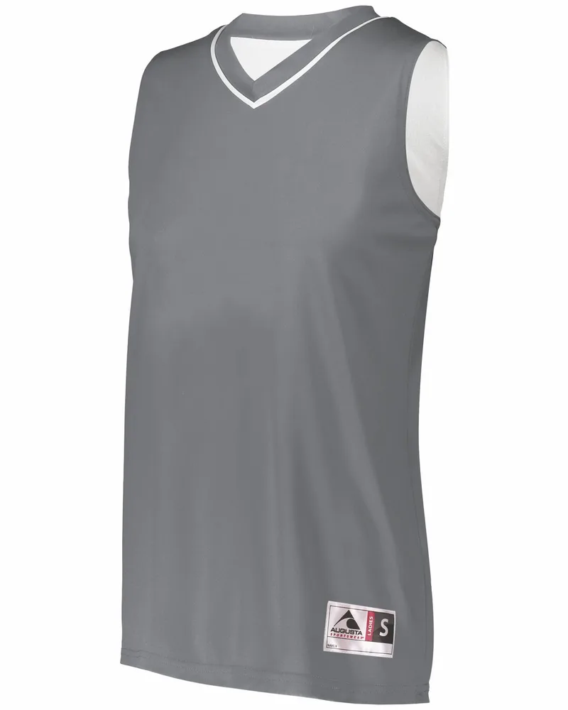 Augusta Ladies' Reversible Two-Color Sleeveless Jersey view 2