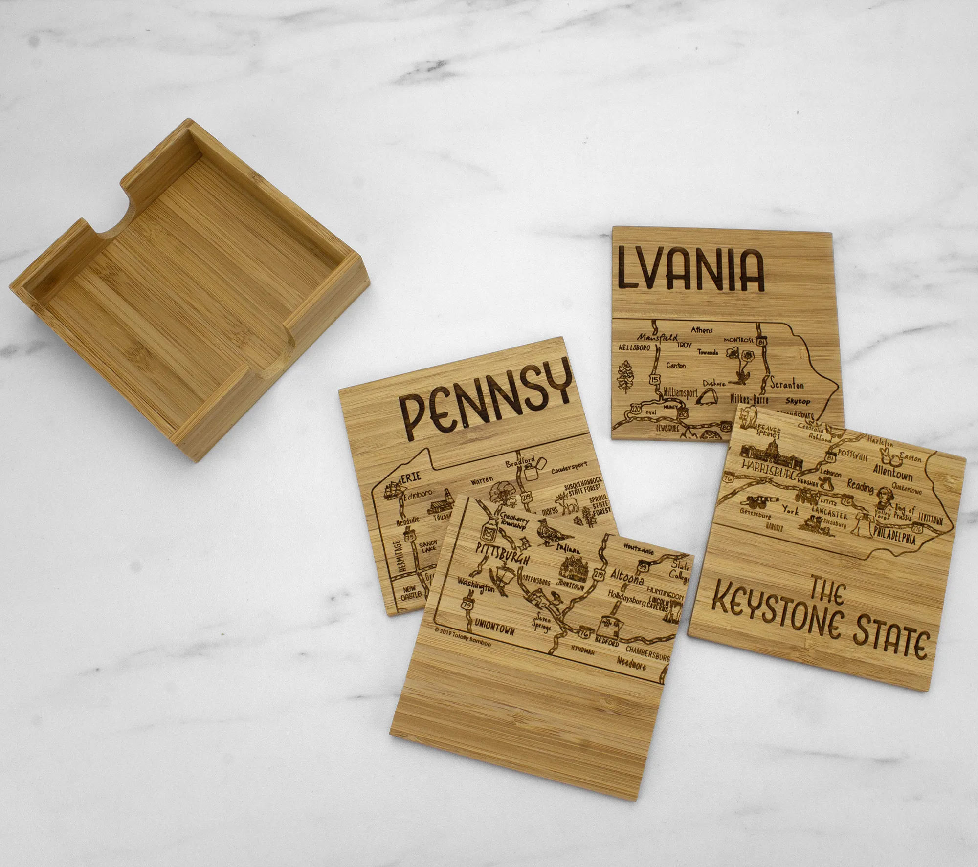 Pennsylvania Puzzle Coaster Set view 2