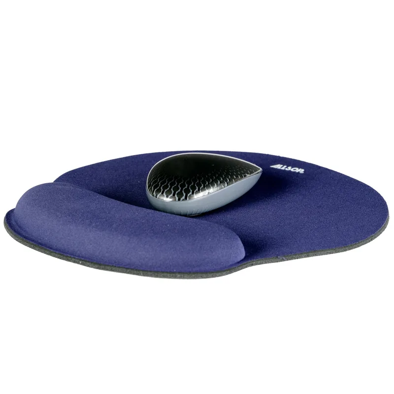 Allsop Tech Memory Foam Mouse Pad W/ Wrist Rest - Blue