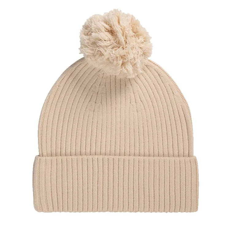 Cuffed Beanie with Pom view 7