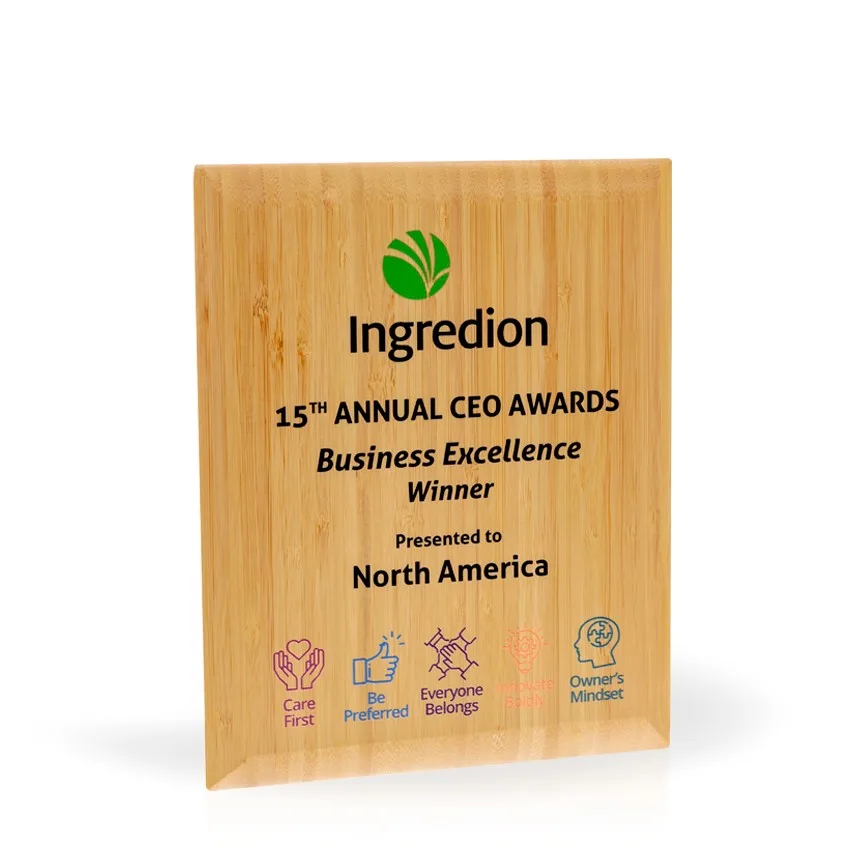 Zen Bamboo Plaque - Small