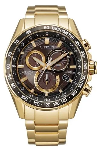 Citizen® Men's Eco-Drive® PCAT Gold-Tone Stainless Steel Watch
