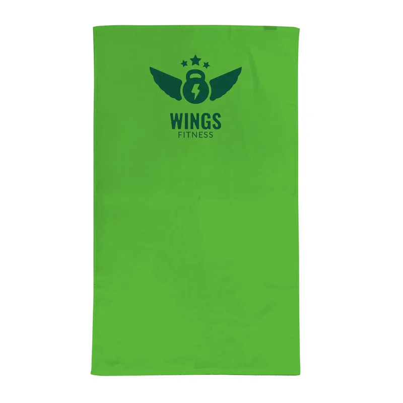 Fitness Terry Velour Towel Dobby Hem