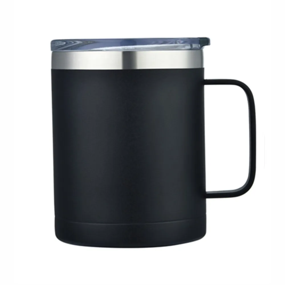 14oz double wall SS vacuum camping mug view 3