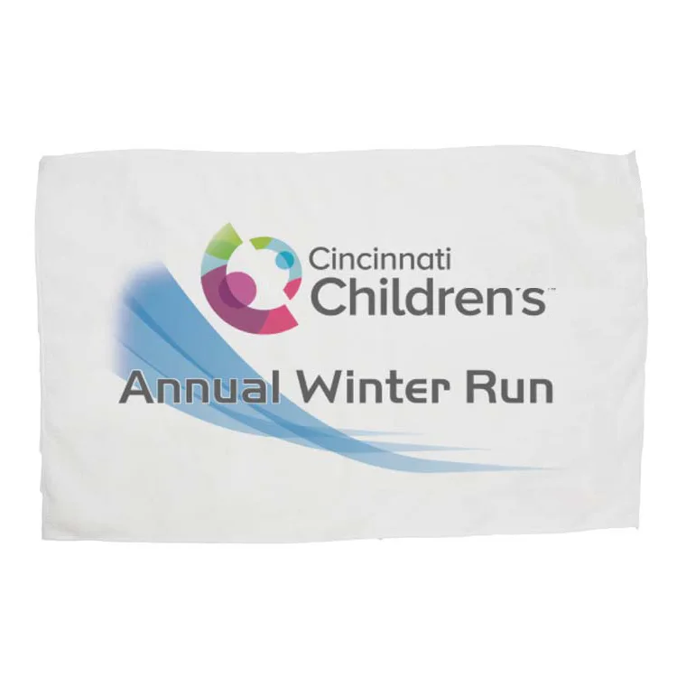 Microfiber White Golf Towel (24" x 15")
