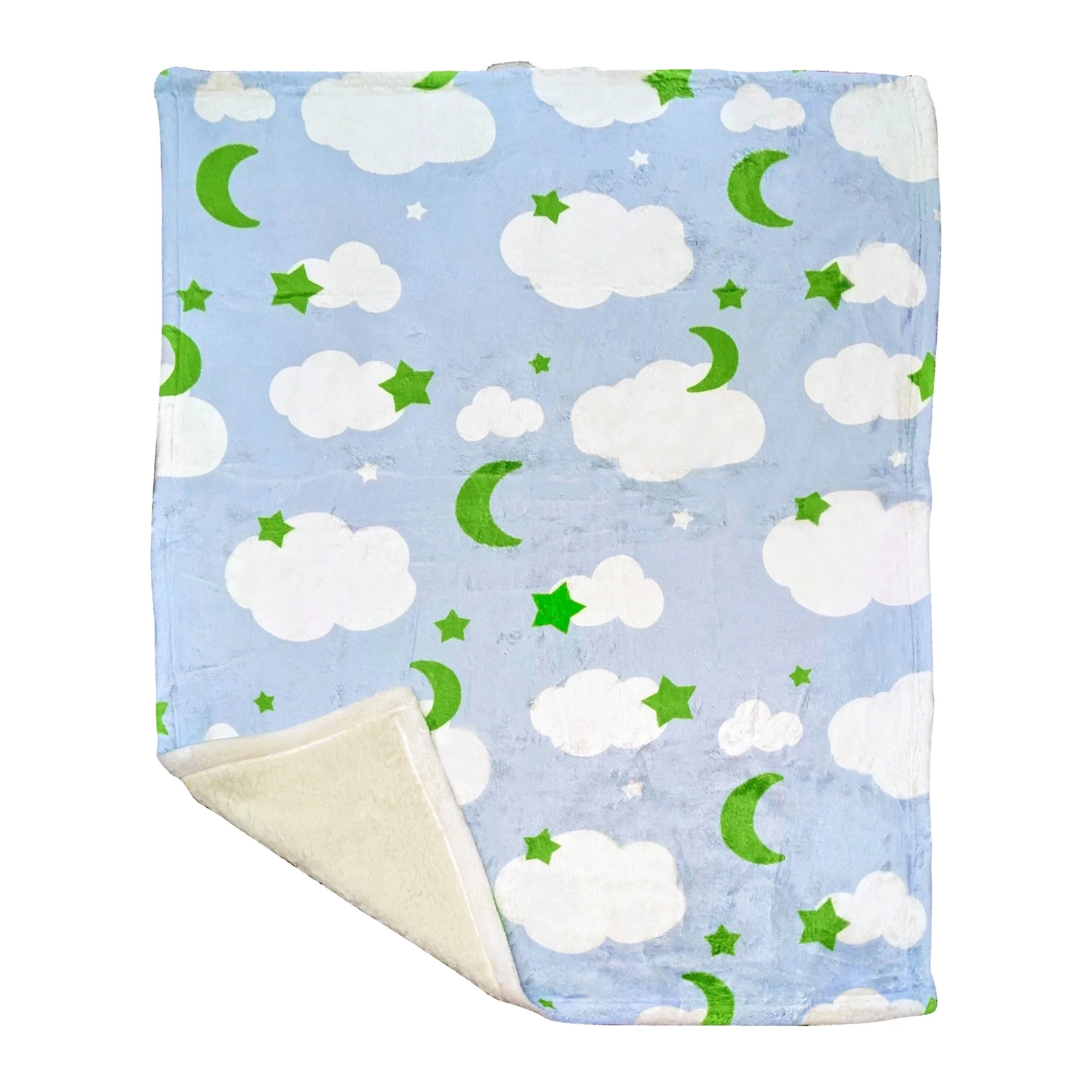 SilkTouch Front/Sherpa Back Hemmed (30"x40") Blanket Dye Sublimated - Domestically Decorated
