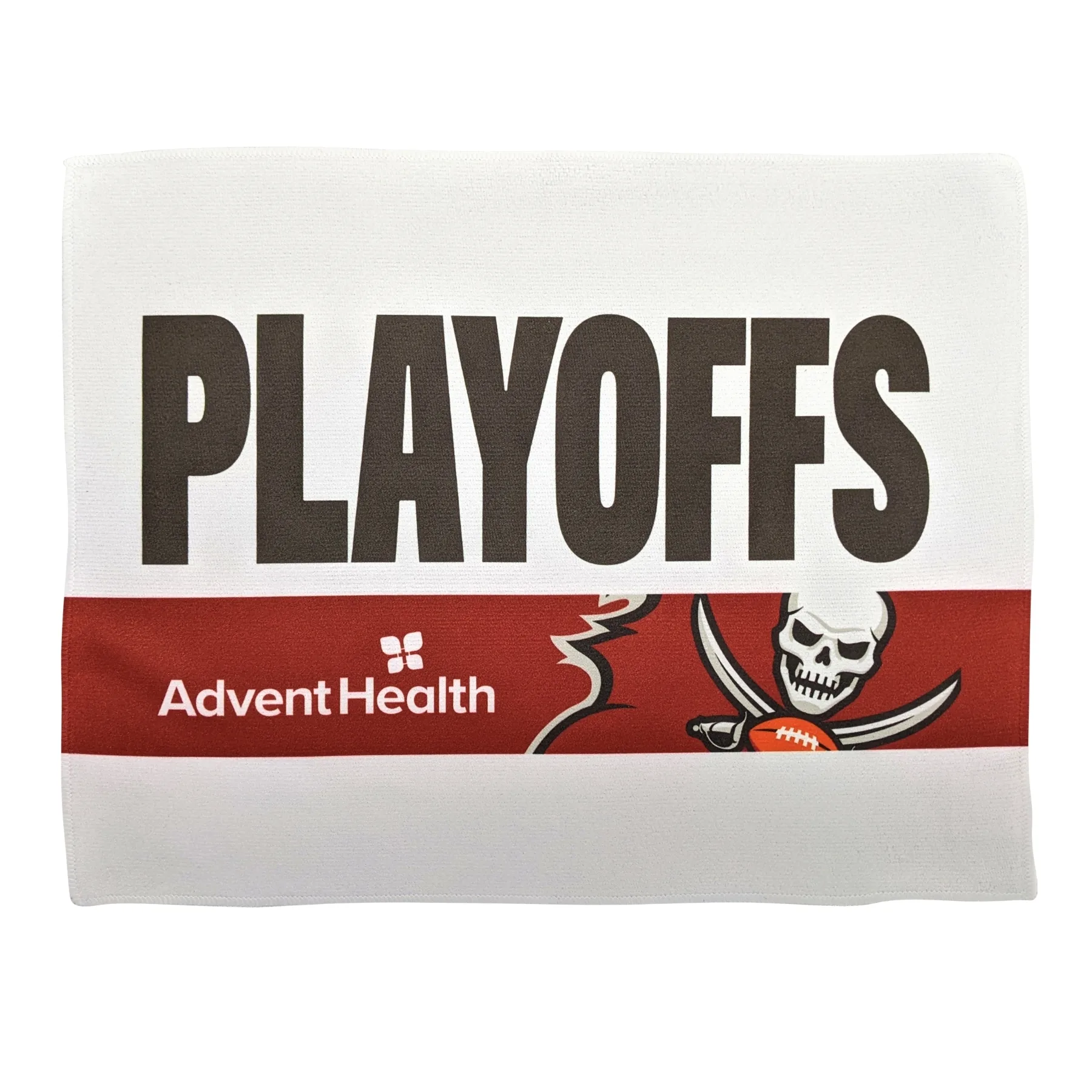 100% Poly Terry Dye Sublimated Microfiber Serged 15"x18" Rally Towel (Domestically Decorated) view 2