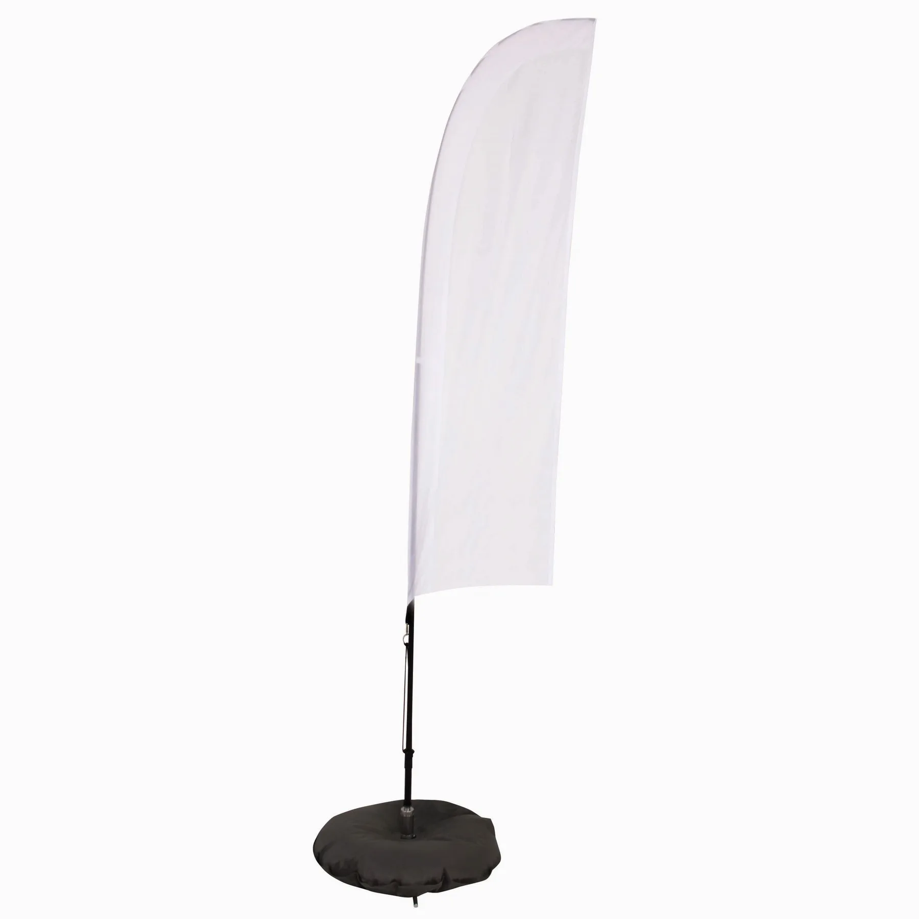 7' Streamline Blade Sail Sign Flag, 1-Sided, Scissor Base view 2