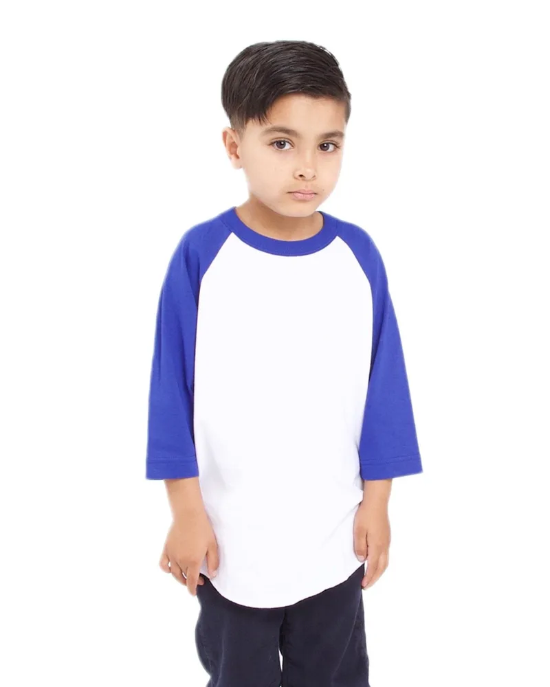 SHAKA WEAR Youth Three-Quarter Sleeve Raglan view 6