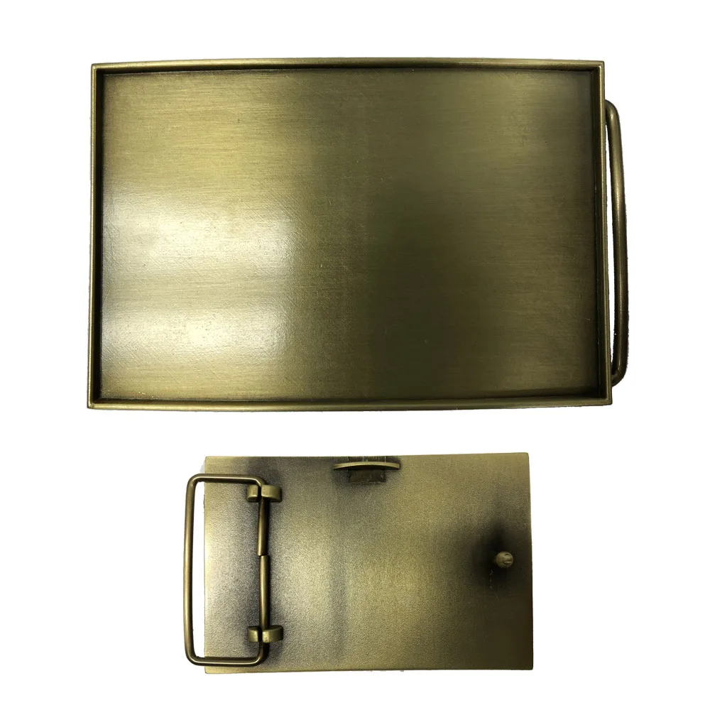 Vibraprint® Matte Rectangle Belt Buckle (3-3/4" x 2-1/2") view 2