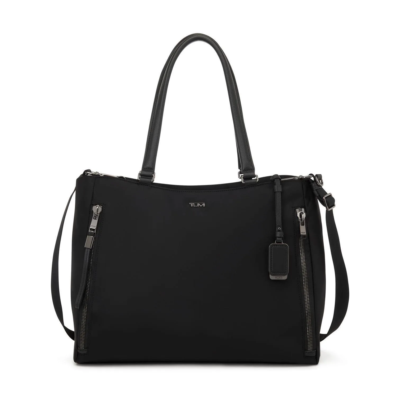 Tumi Voyageur Valetta Large Tote- Black/Gunmetal