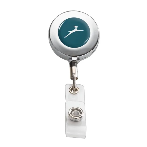IMPORT Metal Retractable Badge Reel with Belt Clip