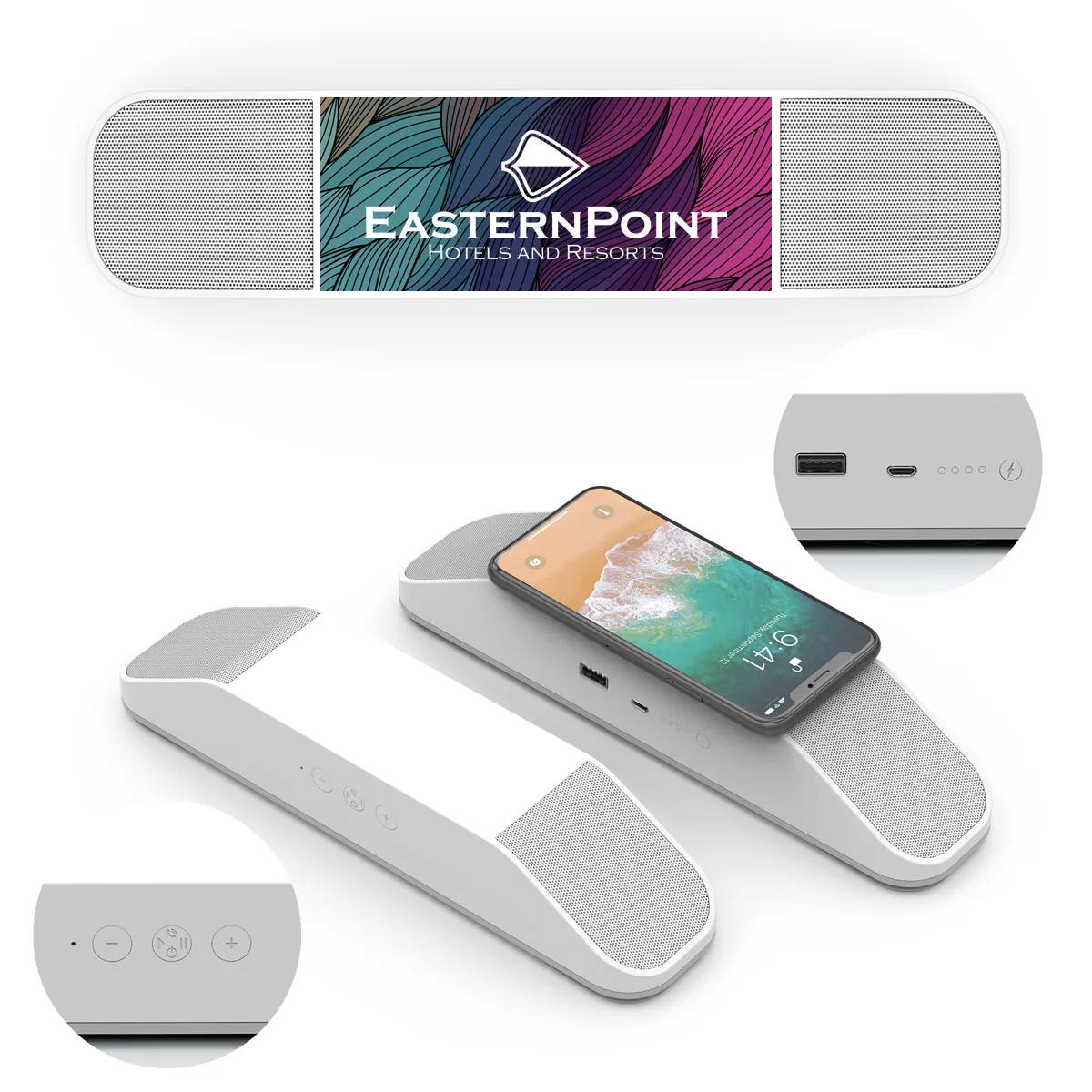 Forte Speaker & Wireless Charger view 2