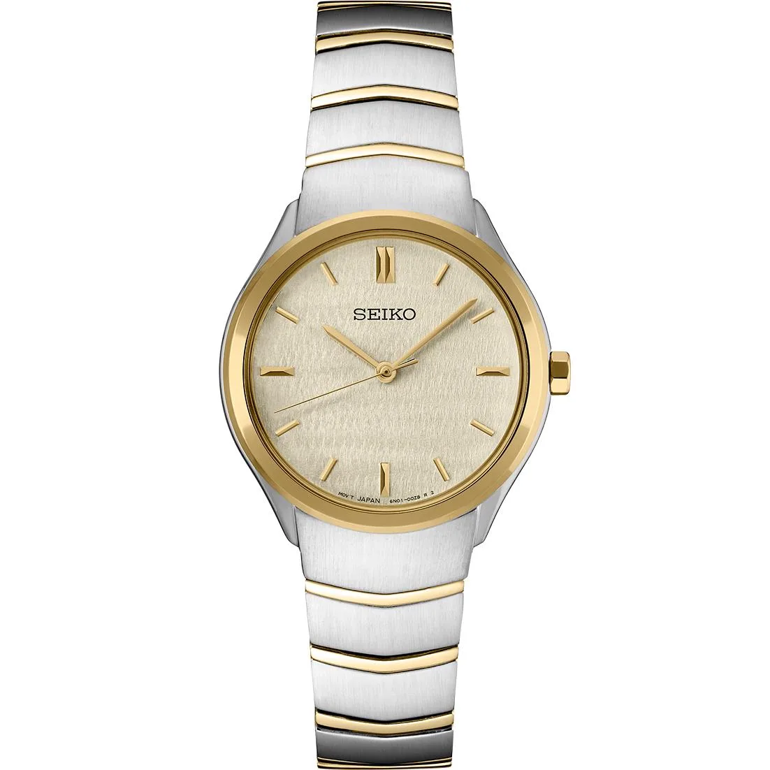 Seiko Watch Essentials Tt Quartz Champagne Dial