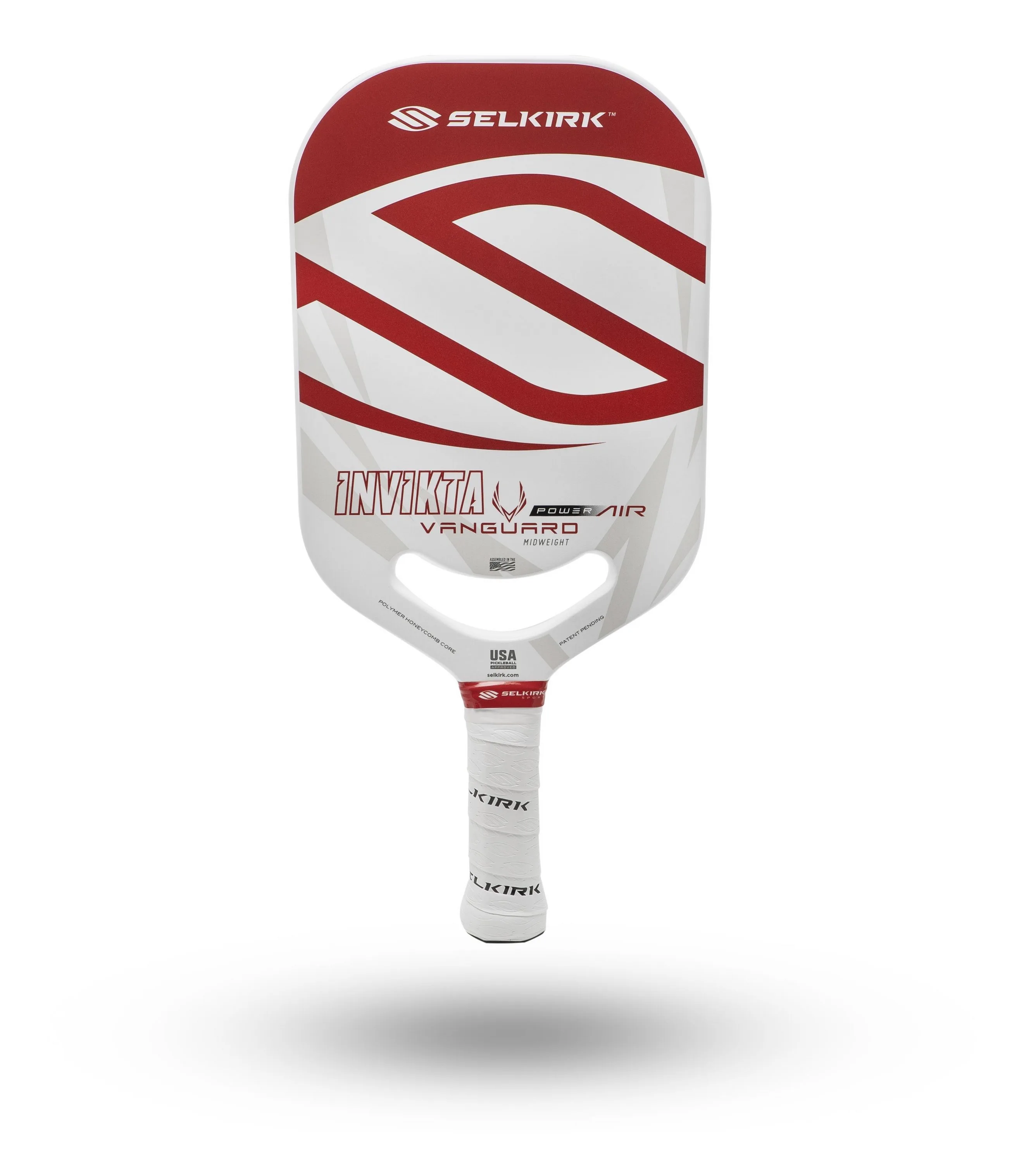 Selkirk Vanguard Power Air Invikta Midweight Red Pickleball Paddle