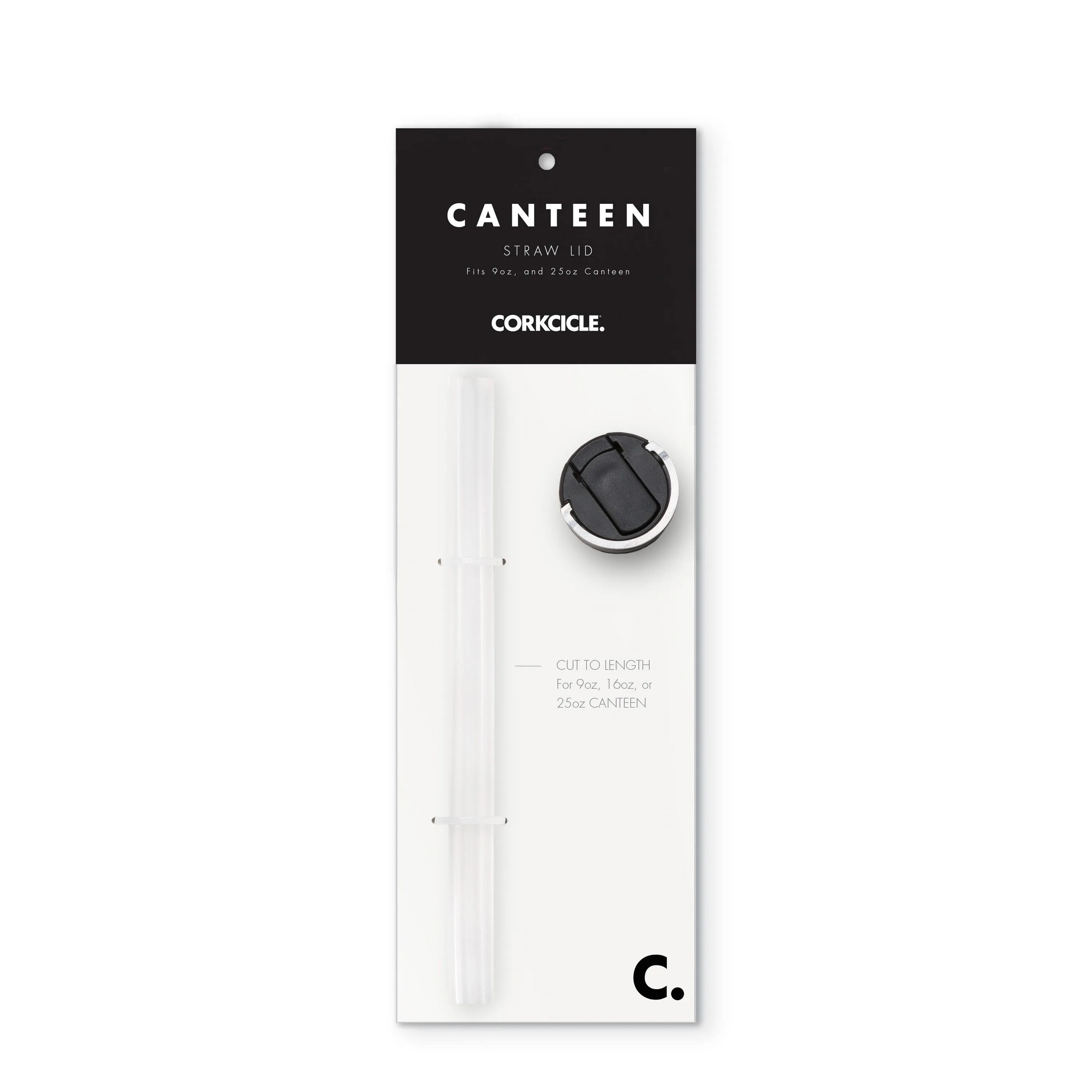 Corkcicle Canteen Cap W/Straw (Fits 9Oz, 16Oz, 25Oz)