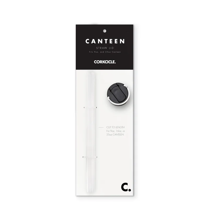 Corkcicle Canteen Cap W/Straw (Fits 9Oz, 16Oz, 25Oz)