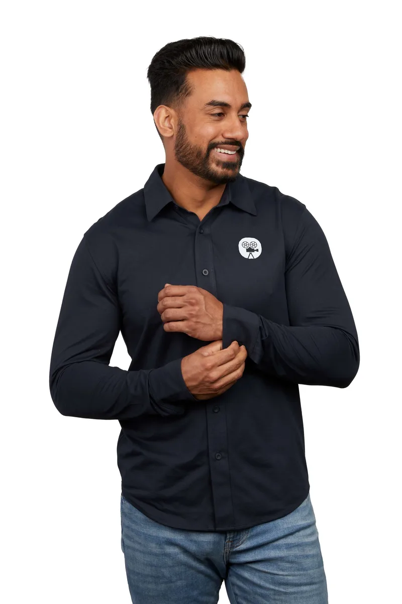Men's TATRA Eco Knit Long Sleeve Button Up Shirt