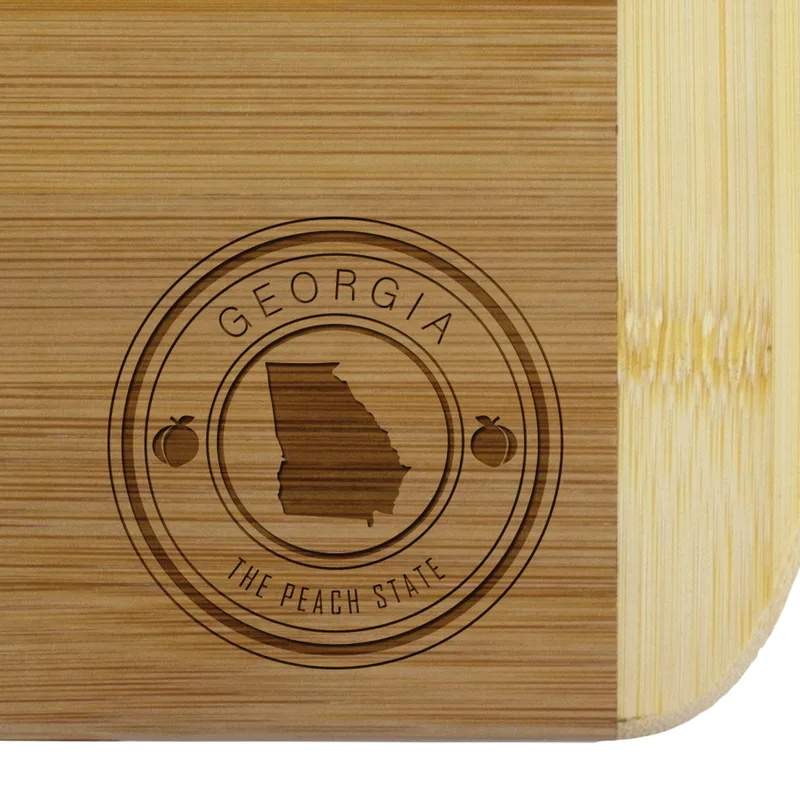 Georgia State Stamp 2-Tone 11" Cutting Board view 2